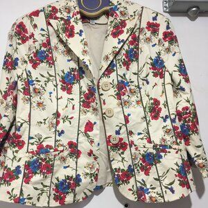 TRISTAN FLORAL PRINT JACKETS SIZE L